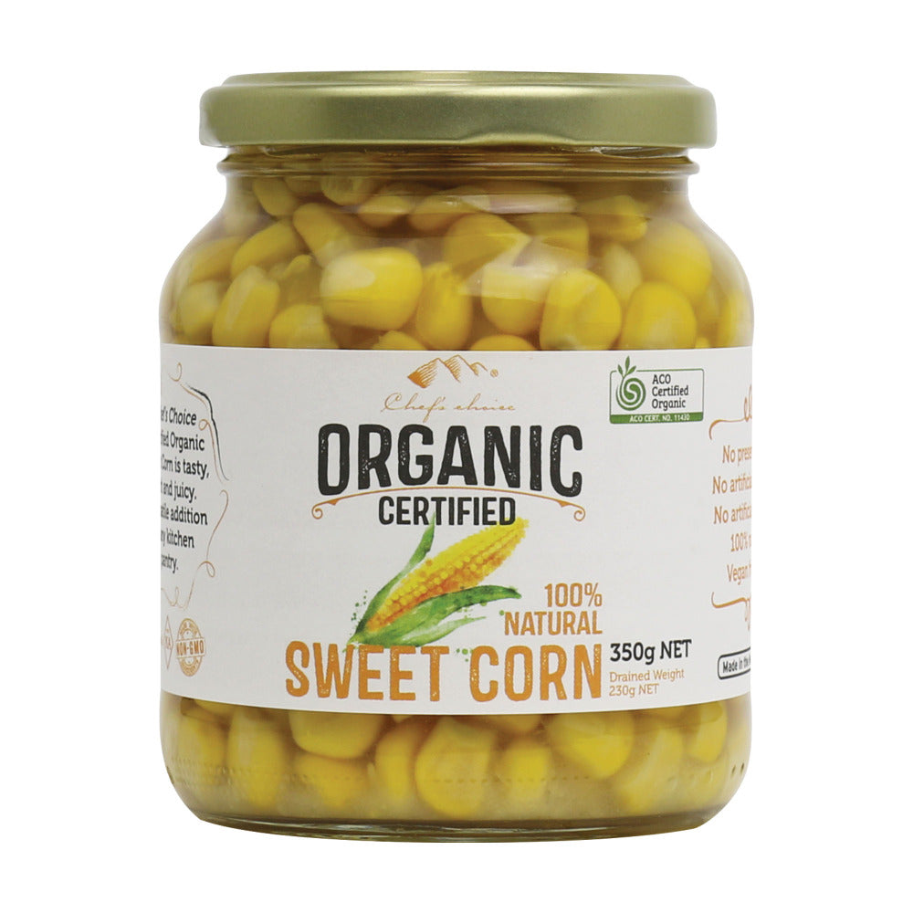 Organic sweet corn fermented vegetables