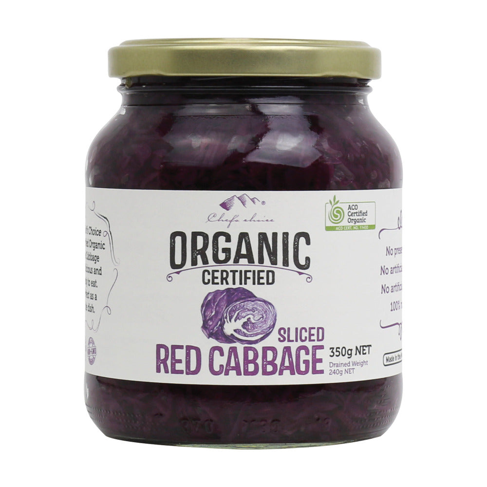 Organic red cabbage fermented vegetables