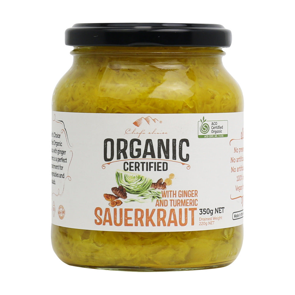 Chef’s Choice Organic Sauerkraut with Ginger and Turmeric - 350g