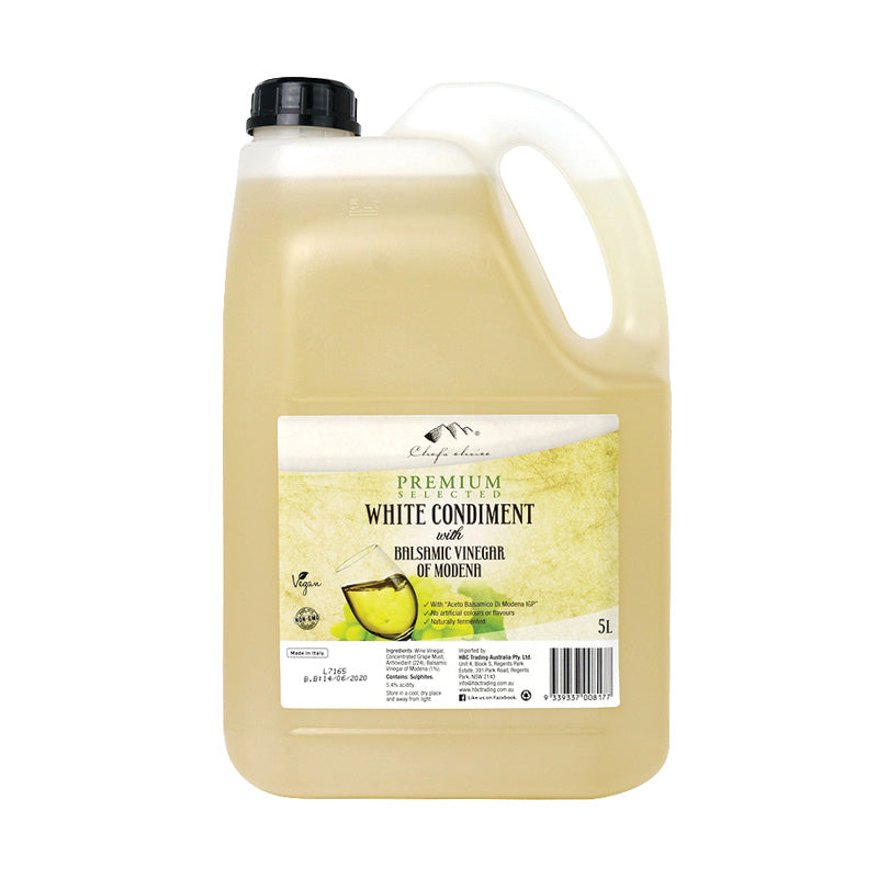 White Italian balsamic condiment premium quality