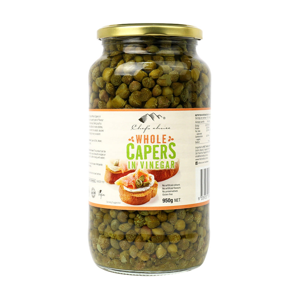 Chef’s Choice Whole Capers in Vinegar - 110g / 950g